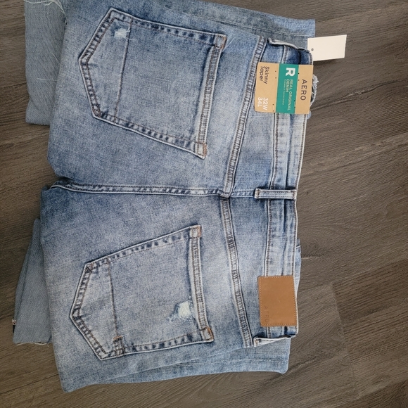 NEW...Aeropostale mens skinny taper jean R REAL ORIGINAL DEMIN stretch 32W/34L - Picture 5 of 11